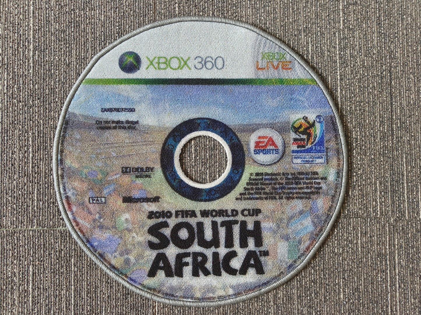 RETRO FUTBOL GAME DISC RUGS