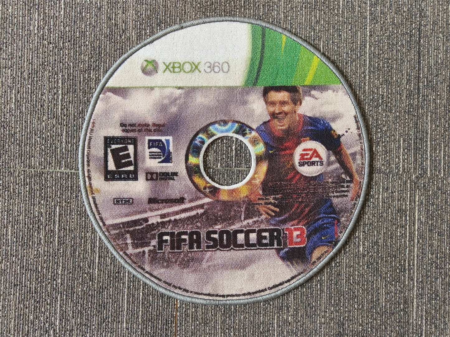 RETRO FUTBOL GAME DISC RUGS